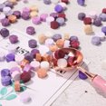 thumbnail image 4 of Peggybuy 100pcs Octogone Cachet Cachet Perles de Cire Cire Tablette Pilule Métier (Violet), 4 of 9