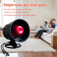 thumbnail image 3 of 433Mhz Wireless Siren Alarm System for Home Security Burglar Alarm with Infrared Sensors Long Range US Plug, 3 of 7