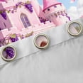 thumbnail image 4 of Homewish Pink Purple Flower Curtains Pack of 2 (42x84 Each),Fairy Tale Castle Curtains Blackout,Chic Butterfly Bedroom Curtains For Girls Teens,Microfiber Bedroom Decor, 4 of 6