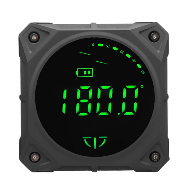 Rapporteur Magnétique Inclinomètre, Multifonction 4 Unités de Mesure Rechargeable Détecteur d'Angle Numérique Magnétique pour Machines de Construction et de Menuiserie