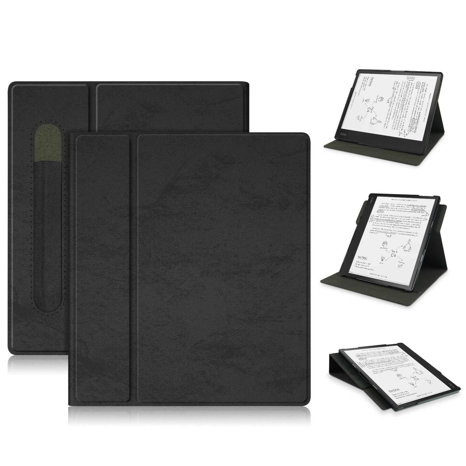 verbinding verbroken buitenste evenaar TOP SHE Case for 2021 Kobo Elipsa eReader (10.3 Inch) - Slim Fit  Lightweight Synthetic Leather Trifold Stand Case Classic Simple Cover with  Stylus Pen Holder (Black) - Walmart.com