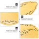 thumbnail image 3 of unbranded 4Ud De Puerta Relieve En Acrílico Dorado Decorativa 3D Para Hotel Oficina Apartamento, 3 of 6