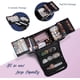thumbnail image 4 of Caja de maquillaje suave, bolsa de tren, bolsillos para paletas, kit de uñas para cosméticos, bolso con correa de transporte, caja organizadora de almacenamiento de maquillaje para joyas, brochas de, 4 of 8