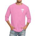 thumbnail image 1 of Mens T -Shirts Male 3/4 Sleeve Comfortable Crewneck Graduated Color Fit Tee Mens Shirts Pink M, 1 of 4