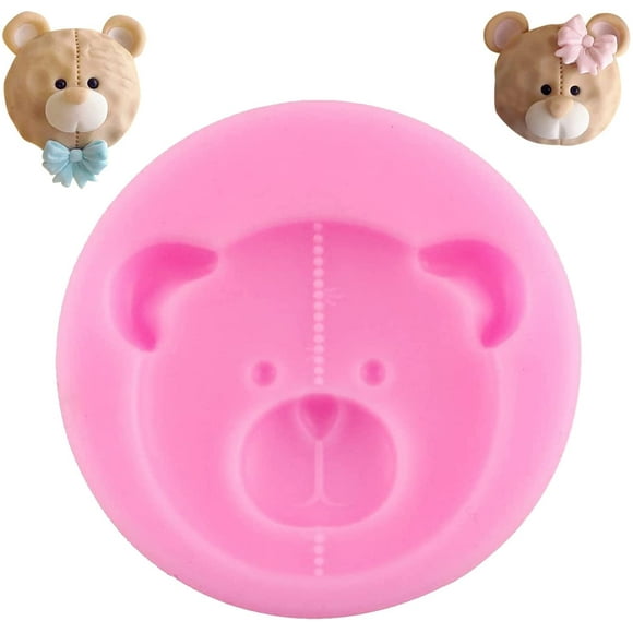 Bear Silicone Mold Bear Shape Fondant Cake Mould for Baking Candy Making Chocolate Molds Sugar Craft Kitchen Baking Mould for DIY Crafts, Candy, Desserts, Cupcake, Cake Decoration