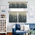 thumbnail image 2 of Dark Green Forest Kitchen Curtains Sets for Windows 24 Inch Length, Farmhouse Animals Rustic Rod Pocket Window Treatments Tier Curtains and Valances Set for Bedroom/Bathroom, 2 of 8