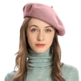 thumbnail image 2 of QASIEATN Womens Comfortable Berets Women's Solid Color Warm Winter Beret Casual Cute Ski Hat Fall Fashion Accessories, 2 of 8