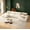 Beige, variant on 160" Modular Sectional Sofa, Cloud Sectional Couch with Deep Seat, Modern Modular L-Shape Sofa Couch with Chaise.