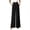 C-Black91, variant on Womens Wide Leg Suit Pants Lightweight High Waist Floor-Length Solid Color Pleated Trousers Office Lady Comfort Trousers