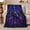Raven Skull Arch, variant on Stained Glass Galaxy Dragonfly, Mystical Celestial Art Scene, Warm Flannel Blanket for Sunroom and Reading Nook, Celestial Art Lovers Housewarming Gift, Celestial Home Decor