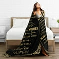thumbnail image 4 of Dad Blanket Fathers Day Blanket Throw Blanket Gift for Father Dad Flannel Blanket Gold Sofa Blanket Soft Travel Blanket Birthday Gift 50"X40", 4 of 6