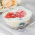 Efavormart 24 Pack | 3.5oz Clear Plastic Mini Party Bowl, Lid And Spoon ...