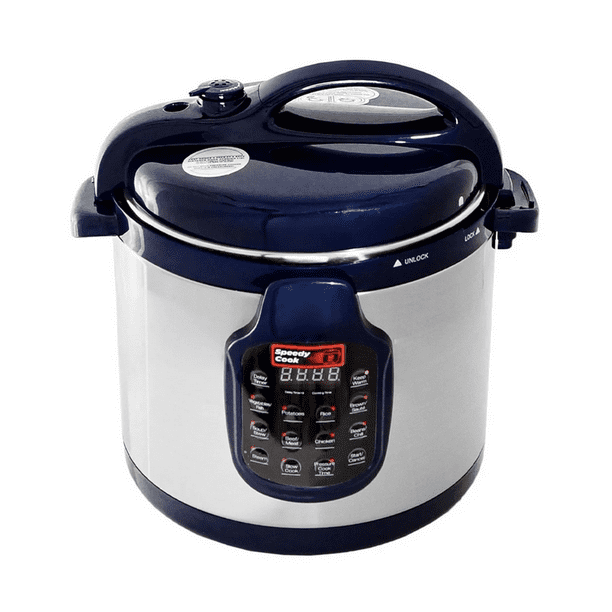 Restored Speedy Cook SC6BLKC 6Quart Stainless Steel Pressure Cooker, 6