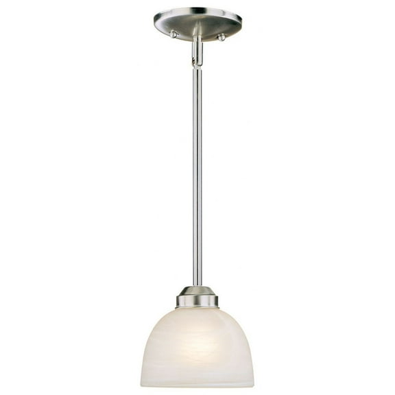 1 Light Mini Pendant In Transitional Style 5.5 Inches Tall By 6.5 Inches Wide-Brushed Nickel Finish Minka Lavery 1421-84