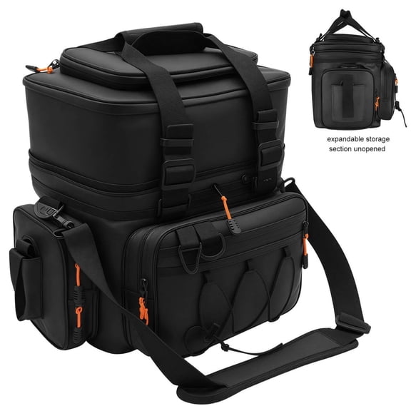 AGOPLEE Hard-edged Fishing Tackle Bag, Side Water-Resistant Fishing, Gear Storage Bag with Waterproof Bottom, Lightweight & Durable for Tackle Box Organizer