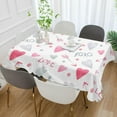 thumbnail image 5 of Coolnut Valentine's Day Heart Rectangle Tablecloth, Waterproof Washable Polyester Table Cover for Kitchen Dinner Party, 54 x 72 Inch House Decor, 5 of 7
