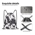 thumbnail image 5 of Bingfone Black And White Sheeps Drawstrings Backpacks Bags for Men Women Gym Drawstrings Bag-Small, 5 of 8