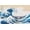Unframed, variant on Art.com The Great Wave Off Kanagawa Stretched Canvas Print Wall Art by Katsushika Hokusai, 18" x 12"