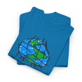 thumbnail image 3 of World Industries Globe Sketch Classic Skateboarding 90s Design Print T Shirt Tee - Sapphire / 3XL, 3 of 4