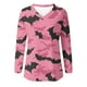 thumbnail image 5 of Ailaofu Ladies Long Sleeve Halloween and Christmas Decorative Basic V-Neck Casual Shirt Fashion Tops, 5 of 5