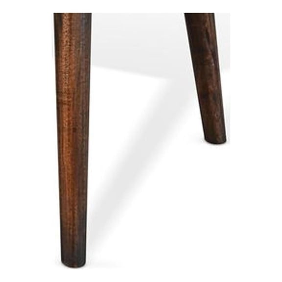 Benjara Neva Coffee Table- 48" Rectangular- Dark Brown Solid Wood