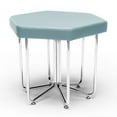 thumbnail image 2 of OFM Hex Series Model 66 Vinyl Hexagon Stool, Slate with Chrome Frame, 2 of 2