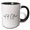 Black/White, variant on 3drose, Out of Office Cursive Typography, 11oz Two-tone Blue Mug