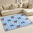 thumbnail image 2 of Area Rugs 36"x24" Indoor Non-Slip Wear Resistant Floor Mats Soft Large Carpets for Living Room Bedroom Home Decor Washable Rug Cherry and Blue Bows, 2 of 7