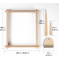 thumbnail image 2 of Xuet Wooden Weaving Loom Kit, 9"×11" DIY Craft Set for Kids & Beginners, 2 of 9