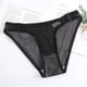 thumbnail image 4 of Gibobby Calzones de encaje para mujer Ropa interior Sexy de cintura a la moda para mujer, calzoncillos de Color sólido, ropa interior, bragas para mujer(Negro,G), 4 of 5