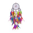 thumbnail image 2 of YOHAVEN Dreamcatcher Hanging Decoration, Crystal Peacock Feather Triangular Wind Chimes Car Wall Ornament, Spiritual Home Office Gift Decor for Blessing, 2 of 6