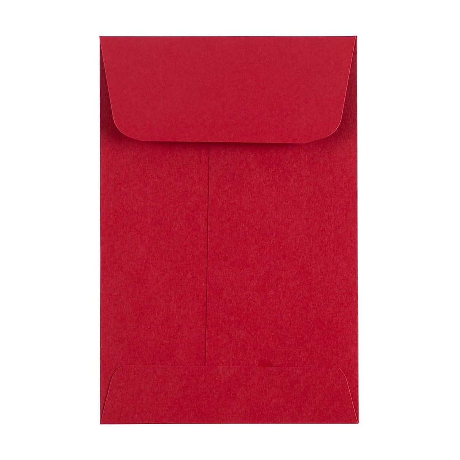 LUX #4 Coin Envelopes (3 x 4 1/2) - Ruby Red 50/Pack 80lb. Ruby Red (LUX-4CO-18-50)