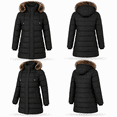 thumbnail image 2 of HVEOO Winter Coats Women Waterproof Parka Coat with Detachable Hood Windproof Insulated Coat, Black L, 2 of 8