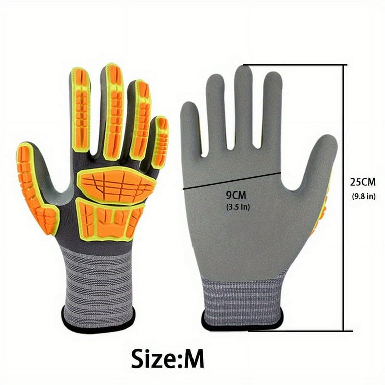 Safety Work Gloves , Anti-Slip TPR Gloves with Nitrile Grip Safety Work Gloves , Anti-Slip TPR Gloves with Nitrile Grip