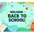 thumbnail image 4 of Welcome Back to School Banner Colorful Decorations Backdrop Background for Classroom Party Supplies Photography Props School Event Decor, 4 of 4