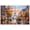 Unframe-style, variant on Vibrant Paris Eiffel Tower Canvas Wall Art, Impressionist Autumn Fall Street Scene Oil Painting, Colorful French European Cityscape Artwork Home Decor for Living Room Bedroom