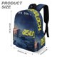 thumbnail image 3 of Dead Loch-theme Backpack, Campus style schoolbag Bookbag with Adjustable Shoulder Straps And Large Zip Compartment, Unisex Travel Bags.42x30x15cm, 3 of 6