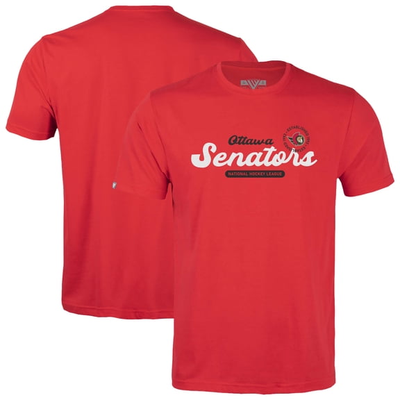 Youth Levelwear Red Ottawa Senators Little Richmond Monument T-Shirt