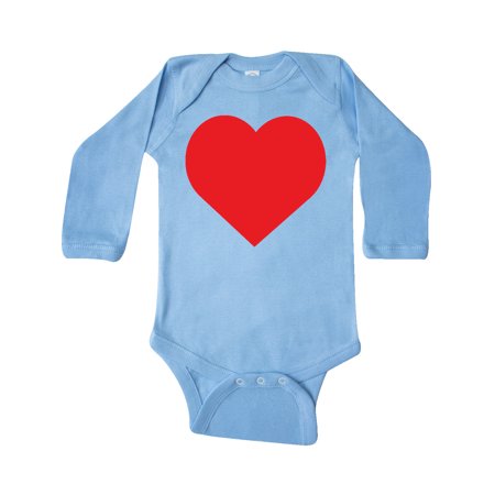 

Inktastic Red Heart Gift Baby Boy or Baby Girl Long Sleeve Bodysuit