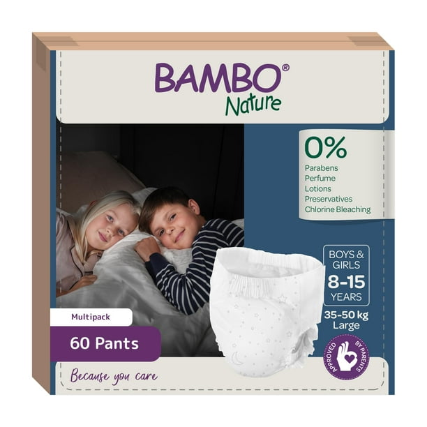 Pantalones Pull Up Bambo Nature Premium Dreamy Night, 60 unidades