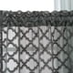 thumbnail image 2 of Zhuge Cenefa de encaje para cortina de cocina, diseño de mosaico marroquí, cenefa corta para café, bolsillo para barra, cortinas pequeñas para ventanas, 1 panel (51" x 16", gris oscuro), 2 of 3