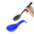 thumbnail image 2 of Omniware Simsbury Spoon Rest - Stoneware Kitchen Spoon Holder, Heat-Resistant with Lead-Free Glaze, 8.25” with Arched Handle, Dishwasher Safe for Easy Cleaning (Simply Blue), 2 of 2