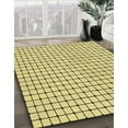 thumbnail image 3 of Ahgly Company Machine Washable Indoor Square Transitional Sun Yellow Area Rugs, 5' Square, 3 of 7