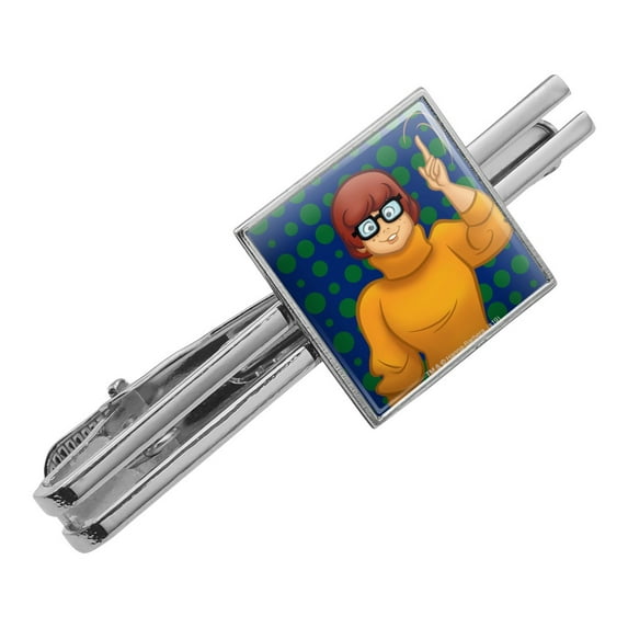 Scooby Doo Velma Character Square Tie Bar Clip Clasp Tack- Silver or Gold