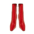 thumbnail image 2 of Ninety Union Palladium Geometric Metal Heel Bootie, Red, 8, 2 of 5