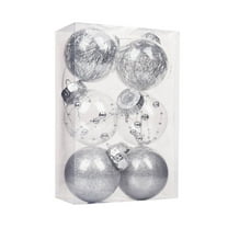 TERGAYEE Christmas Balls Ornaments 3.15 Inch 6PC Christmas Decorations Tree Ball Bauble Hanging Home Party Ornament Decor