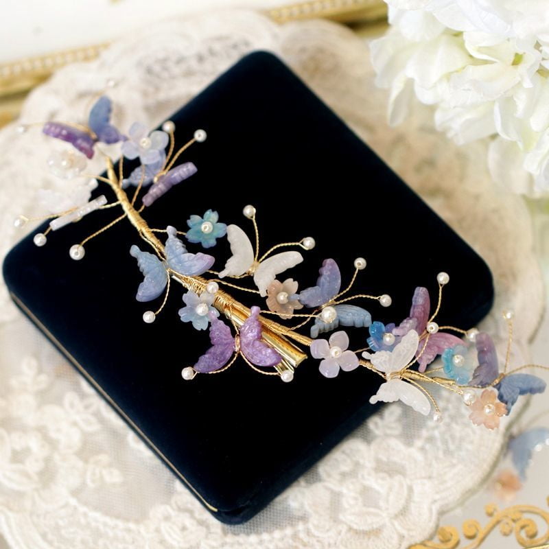 EKE Women’s Hair Clip Vintage Retro Back-Wear Elegant Hair Accessory with Fashion Texture