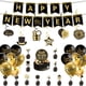 thumbnail image 1 of Decoraciones de Feliz Año Nuevo 2025 Globos de Año Nuevo en Oro Negro Juego de pancartas de Feliz Año Nuevo para decoraciones de fiesta de Nochevieja, 1 of 5