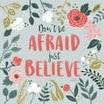 thumbnail image 2 of Gango Home Decor Contemporary Wildflower Daydreams I Dont be Afraid & II Have Courage by Laura Marshall (Ready to Hang); Two 12x12in Hand-Stretched Canvases, 2 of 5