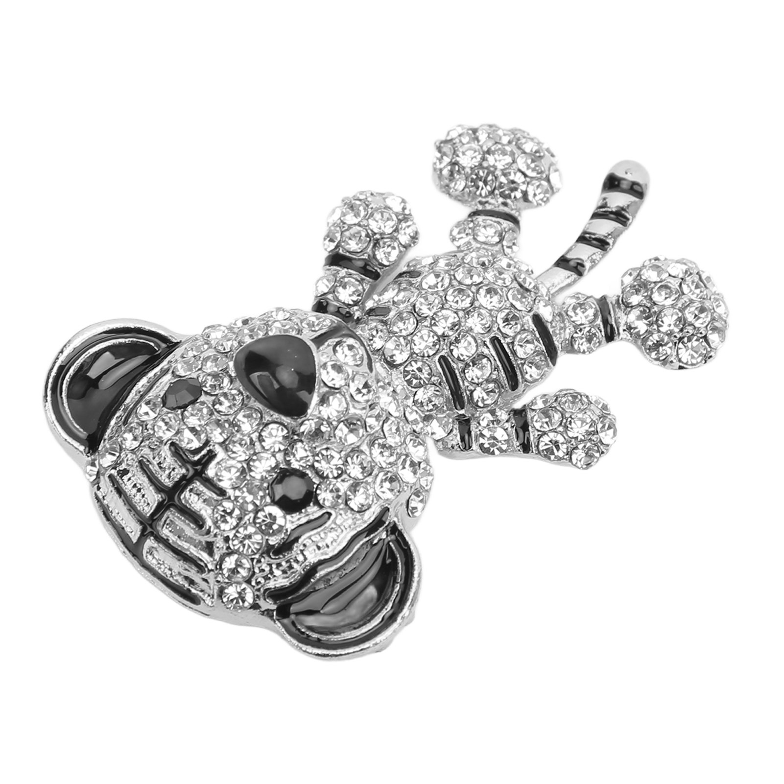 ❁⃘kiHin1a❁⃘ YLSHRF Rhinestone Brooch Cute Tiger Shape Fashionable